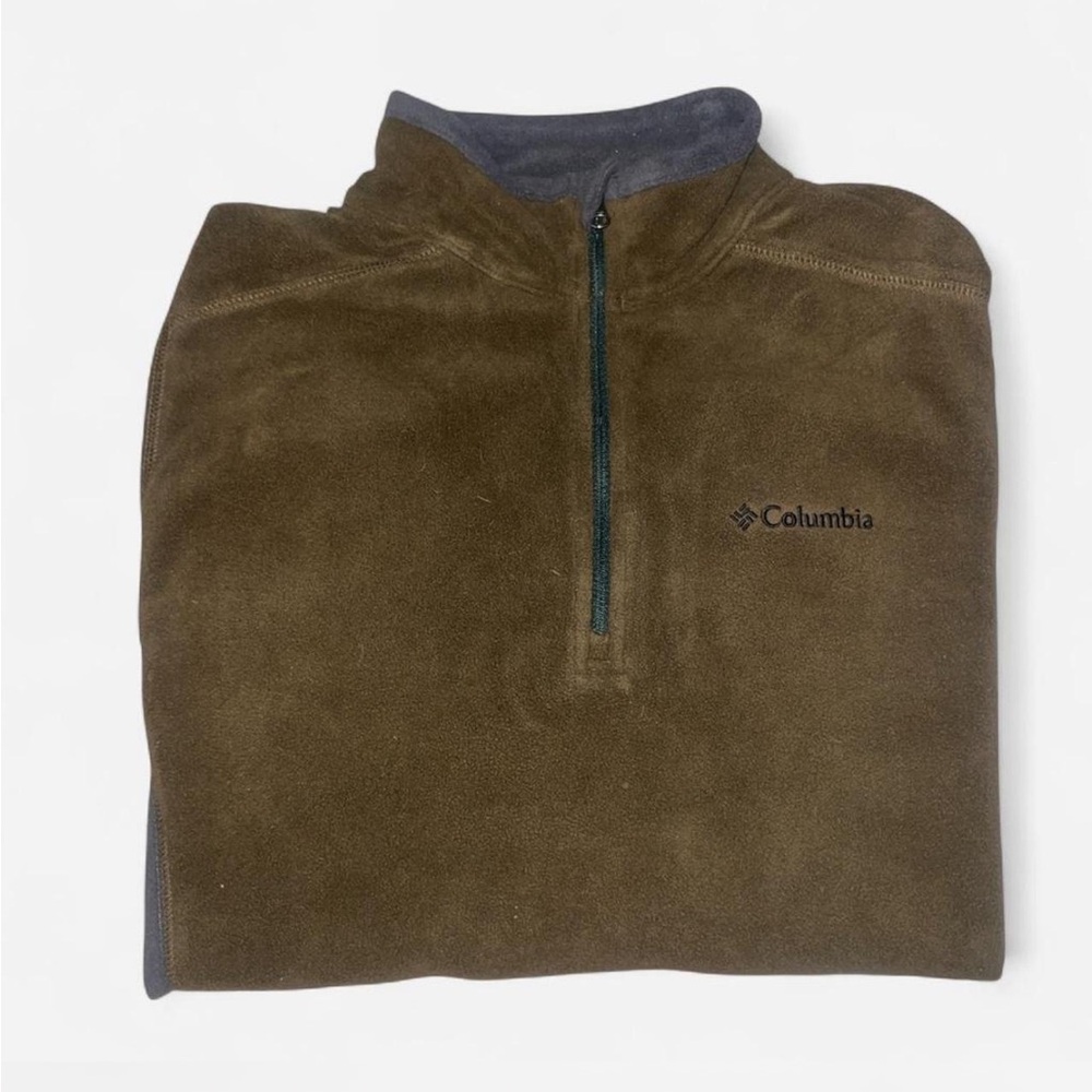 Columbia Men's Olive Zip-Up Sweater